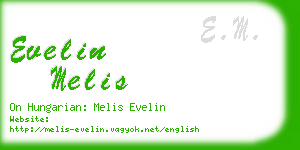 evelin melis business card